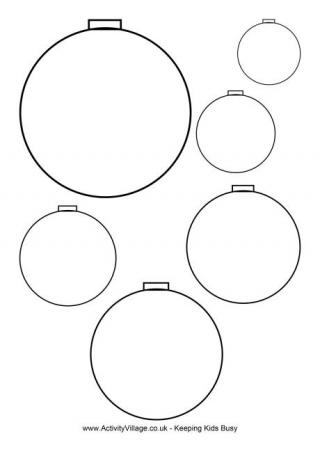 Round Baubles Template