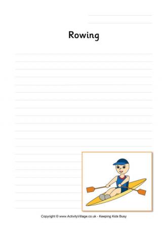 Rowing Writing Page