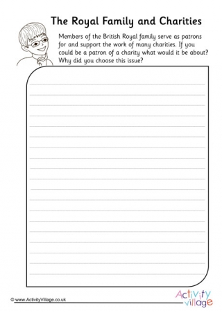 The Royal Family and Charities Worksheet