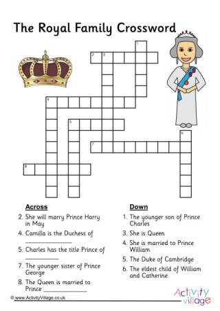 Royal Family Crossword