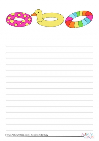 Rubber Rings Writing Paper