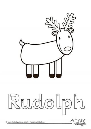 Rudolph Finger Tracing