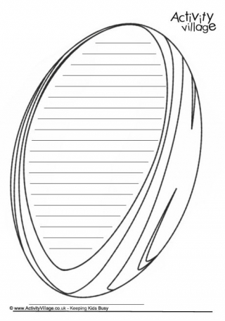 Rugby Ball Writing Frame