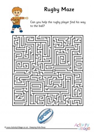 Rugby Maze - Hard