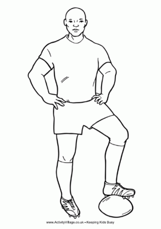 Rugby Player Printable 1