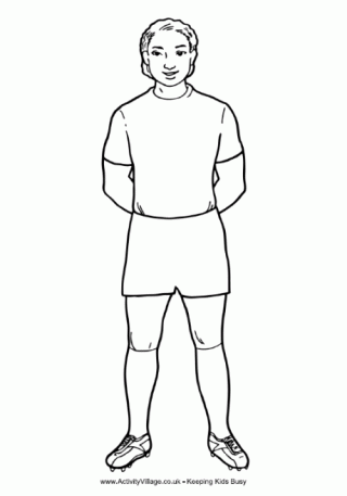 Rugby Player Printable 2