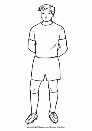 Rugby Player Printable 3