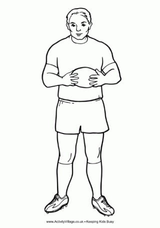 Rugby Player Printable 4