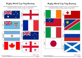 Rugby World Cup 2019 Flag Bunting