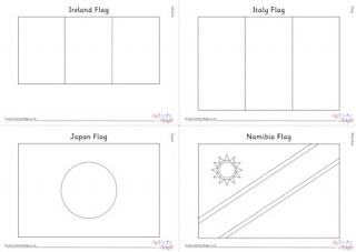 Rugby World Cup 2019 Flag Colouring Pages