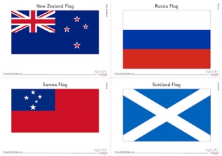 Rugby World Cup 2019 flag printables