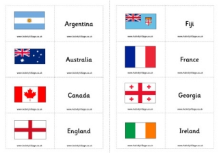 Rugby World Cup 2019 Matching Game Flash Cards