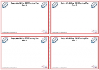 Rugby World Cup 2019 Pool Sorting Mats