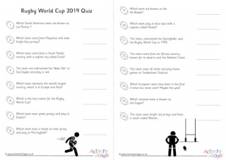 Rugby World Cup 2019 quiz