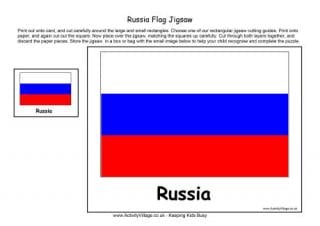 Russia Flag Jigsaw