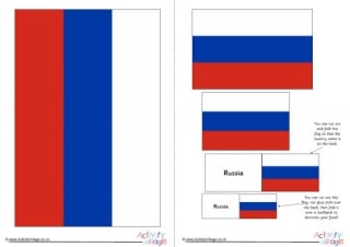 Russia Flag Printable