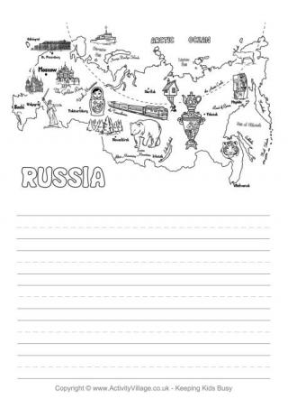 Russia Map Story Paper