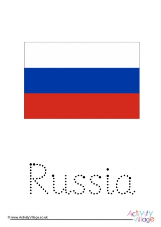 Russia Word Tracing