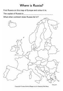 Russia Worksheets