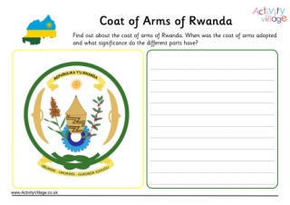 Rwanda Coat Of Arms Worksheet