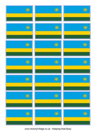 Rwanda Flag Printable