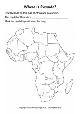 Rwanda Location Worksheet