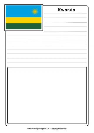 Rwanda Notebooking Page