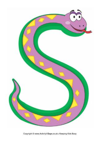S is for Snake Poster