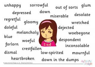 Sad Synonyms Poster