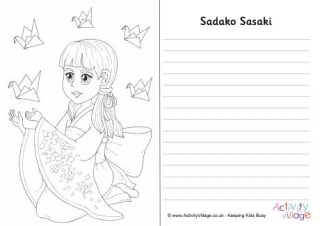 Sadako Sasaki Story Paper