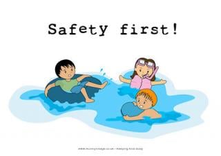 Safety First Pool Poster