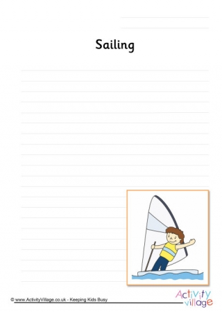 Sailing Writing Page