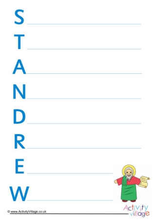 Saint Andrew Acrostic Poem Printable