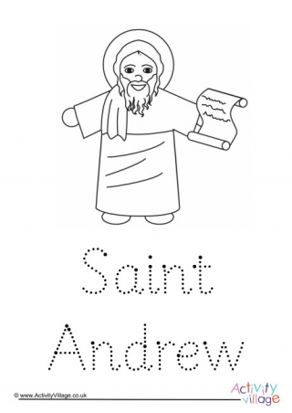 Saint Andrew Word Tracing