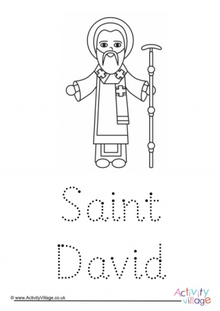 Saint David Word Tracing