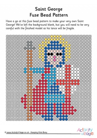 Saint George Fuse Bead Pattern