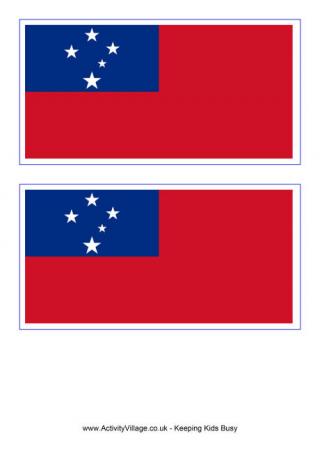 Samoa Flag Printable