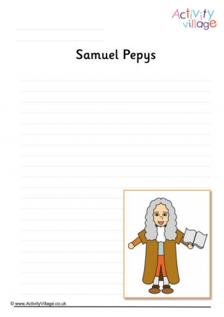 Samuel Pepys Writing Page