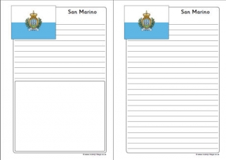 San Marino Notebooking Page