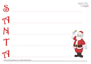 Santa Acrostic Poem Printable 2