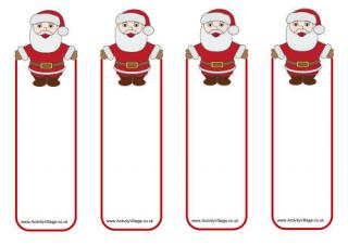 Santa Bookmarks