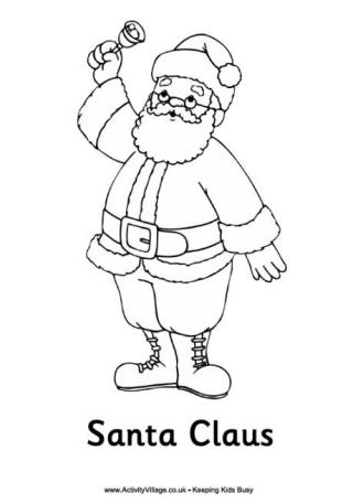 Santa Claus Colouring Page