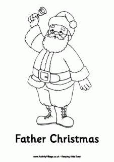 Santa Claus Colouring Pages