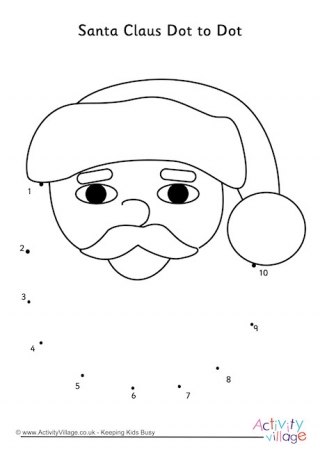 Santa Claus Dot To Dot