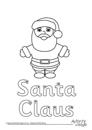 Santa Claus Finger Tracing