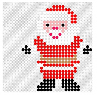 Santa Fusebead Pattern 2