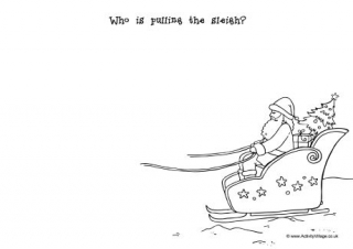 Santa's Reindeer Doodle Page