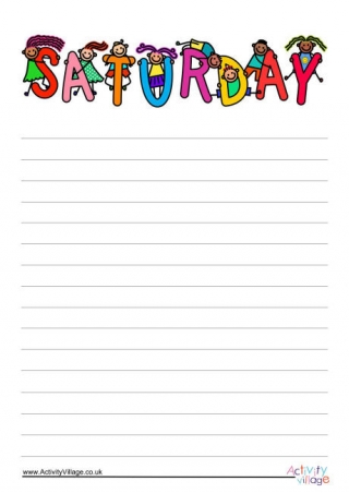 Saturday Writing Paper