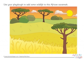 Savannah Playdough Mat