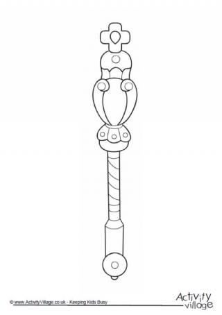 Sceptre Colouring Page 2